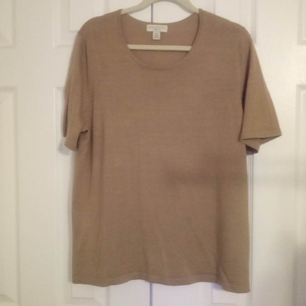 Appleseed's Beige Knit Top